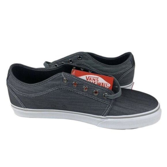 Vans Chukka Low Chambray Mens 8 M Grey Skateboarding Shoes Ultra Cush HD - Picture 1 of 7